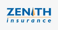 Zenith Insurance Logo, it is blue and orange.