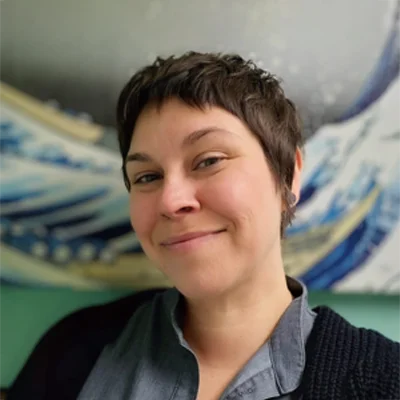 A headshot photo of Julia, the Medical Records Coordinator & Former Lead Acupuncturist
